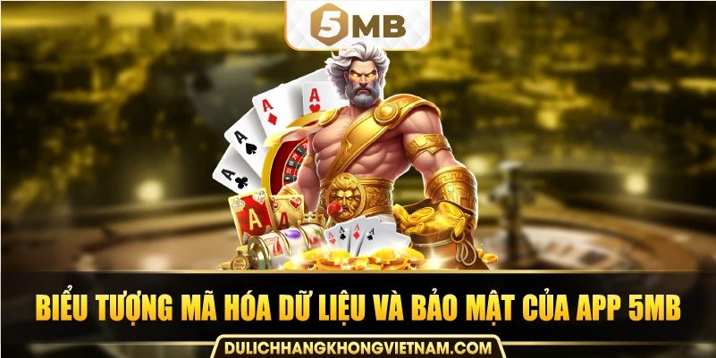 Biểu tượng mã hóa dữ liệu và bảo mật của app 5MB.